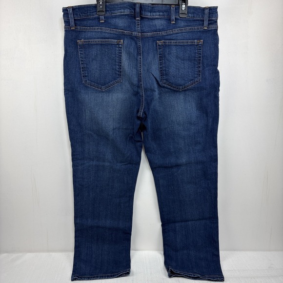 Tommy Hilfiger Men's Straight Dark Wash Jeans Size 40x30 Stretch Whiskered - Picture 8 of 14